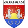 Valras-Plage 34 ville Stickers blason autocollant adhésif