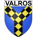 Valros 34 ville Stickers blason autocollant adhésif