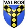 Valros 34 ville Stickers blason autocollant adhésif