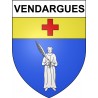 Vendargues 34 ville Stickers blason autocollant adhésif