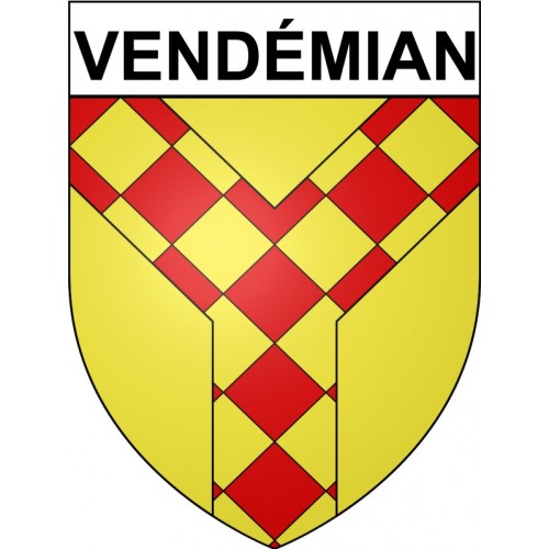 Vendémian 34 ville Stickers blason autocollant adhésif