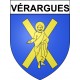 Vérargues 34 ville Stickers blason autocollant adhésif