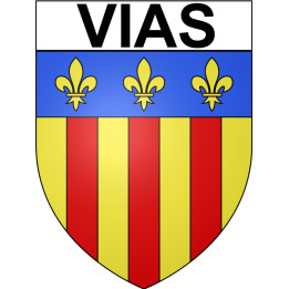 Vias 34 ville Stickers blason autocollant adhésif
