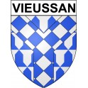 Vieussan 34 ville Stickers blason autocollant adhésif