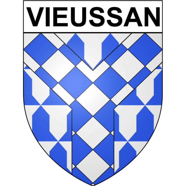 Vieussan 34 ville Stickers blason autocollant adhésif