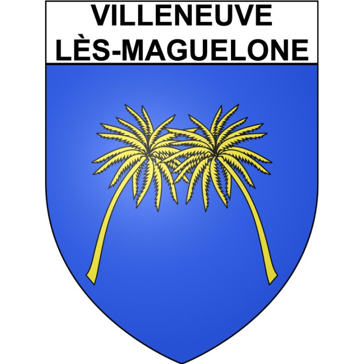 Villeneuve-lès-Maguelone 34 ville Stickers blason autocollant adhésif