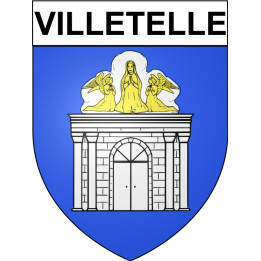 Villetelle 34 ville Stickers blason autocollant adhésif