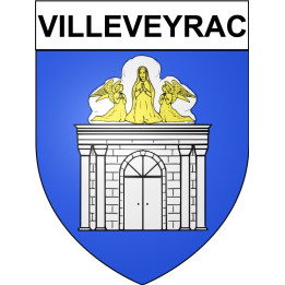 Villeveyrac 34 ville Stickers blason autocollant adhésif