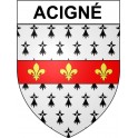 Stickers coat of arms Bazas adhesive sticker