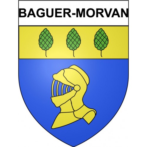 Baguer-Morvan 35 ville Stickers blason autocollant adhésif