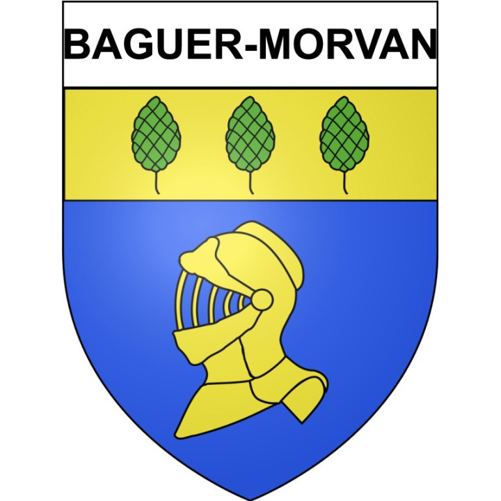 Baguer-Morvan 35 ville Stickers blason autocollant adhésif