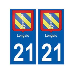 21 Longvic blason autocollant plaque stickers ville