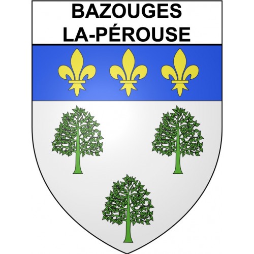 Bazouges-la-Pérouse 35 ville Stickers blason autocollant adhésif