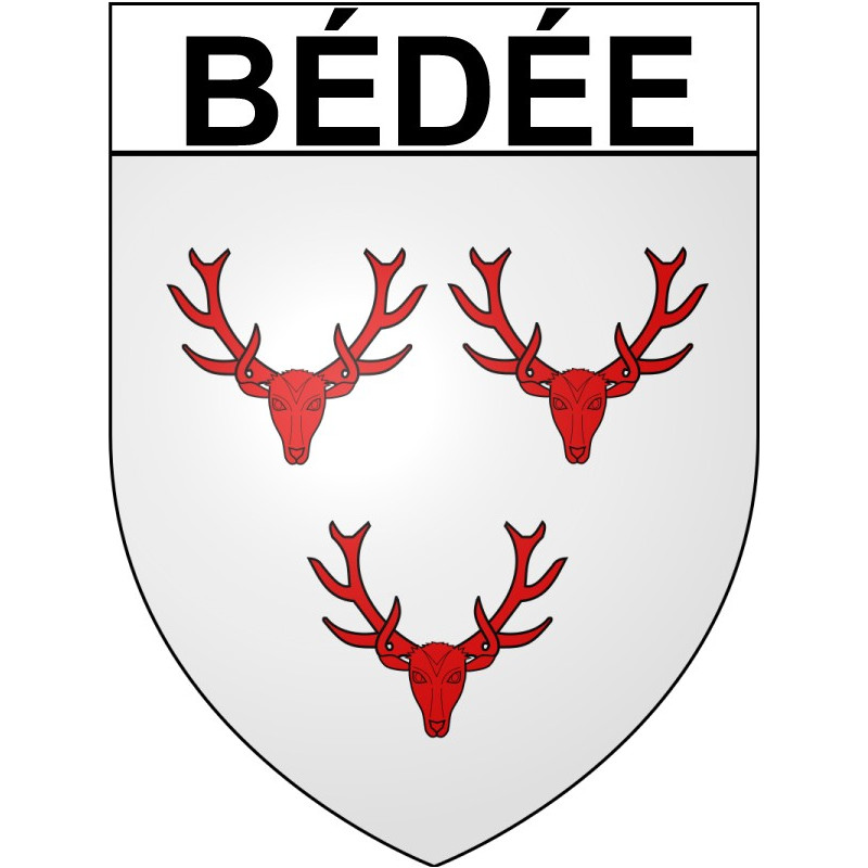 Bédée 35 ville Stickers blason autocollant adhésif