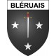 Pegatinas escudo de armas de Bazas adhesivo de la etiqueta engomada