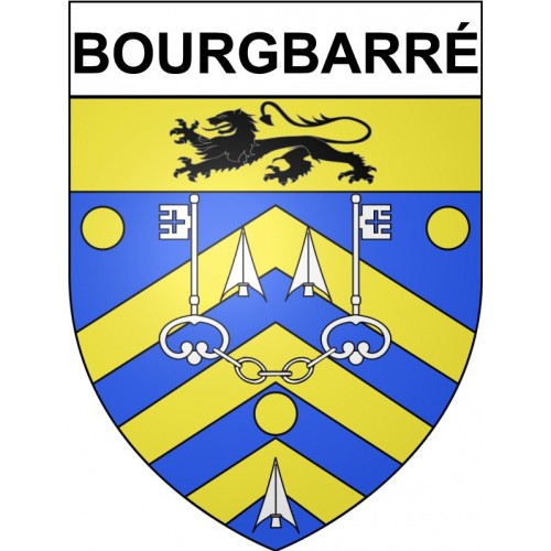 Bourgbarré 35 ville Stickers blason autocollant adhésif