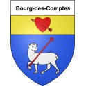 Bourg-des-Comptes 35 ville Stickers blason autocollant adhésif