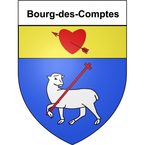 Stickers coat of arms Bazas adhesive sticker