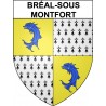 Bréal-sous-Montfort 35 ville Stickers blason autocollant adhésif