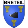Breteil 35 ville Stickers blason autocollant adhésif