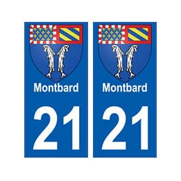 21 Montbard blason autocollant plaque stickers ville