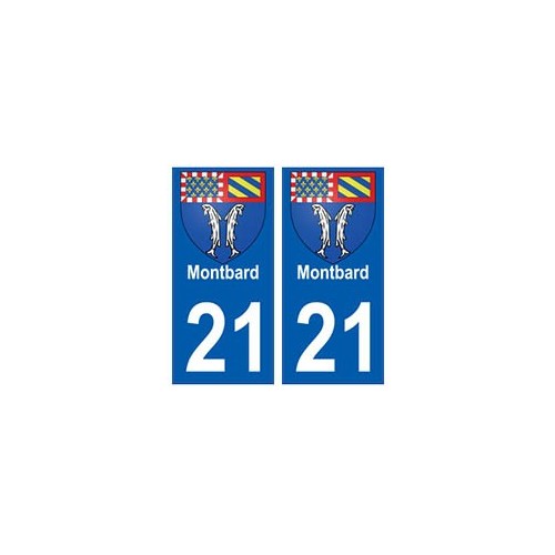 21 Montbard blason autocollant plaque stickers ville