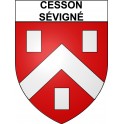 Cesson-Sévigné 35 ville Stickers blason autocollant adhésif