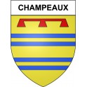 Champeaux 35 ville Stickers blason autocollant adhésif