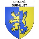 Chasné-sur-Illet 35 ville Stickers blason autocollant adhésif