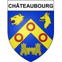 Châteaubourg  35 ville Stickers blason autocollant adhésif