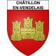 Châtillon-en-Vendelais 35 ville Stickers blason autocollant adhésif