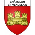 Châtillon-en-Vendelais 35 ville Stickers blason autocollant adhésif