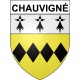 Chauvigné 35 ville Stickers blason autocollant adhésif