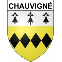 Chauvigné 35 ville Stickers blason autocollant adhésif