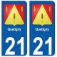 21 Quetigny blason autocollant plaque stickers ville