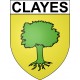 Clayes 35 ville Stickers blason autocollant adhésif