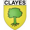 Clayes 35 ville Stickers blason autocollant adhésif