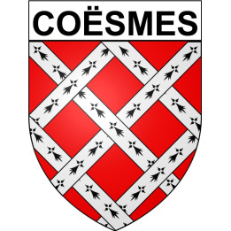 Coësmes  35 ville Stickers blason autocollant adhésif