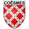 Coësmes  35 ville Stickers blason autocollant adhésif