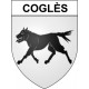Coglès 35 ville Stickers blason autocollant adhésif