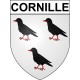 Cornille 35 ville Stickers blason autocollant adhésif