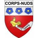 Stickers coat of arms Bazas adhesive sticker