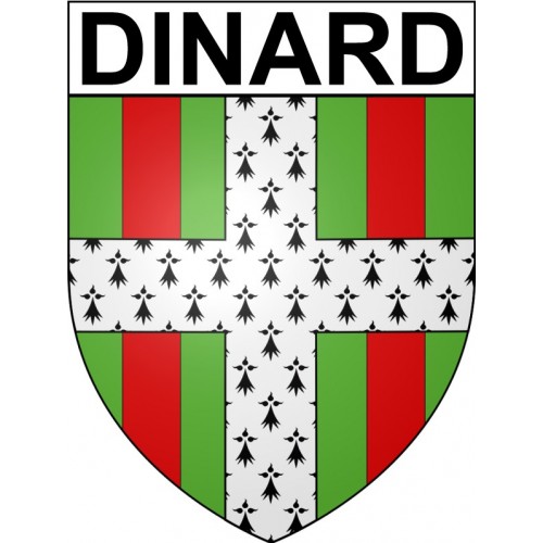 Dinard 35 ville Stickers blason autocollant adhésif