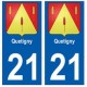 21 Quetigny blason autocollant plaque stickers ville