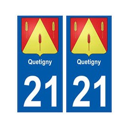 21 Quetigny blason autocollant plaque stickers ville