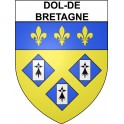 Dol-de-Bretagne 35 ville Stickers blason autocollant adhésif