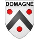 Domagné 35 ville Stickers blason autocollant adhésif