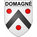 Domagné 35 ville Stickers blason autocollant adhésif