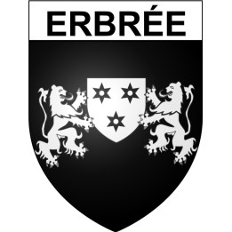 Erbrée 35 ville Stickers blason autocollant adhésif