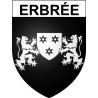 Erbrée 35 ville Stickers blason autocollant adhésif
